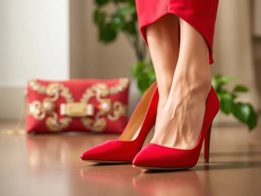 jakie buty do czerwonej sukienki