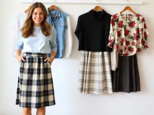 Jaka bluzka do spódniczki w kratkę? Stylizacje na każdą okazję