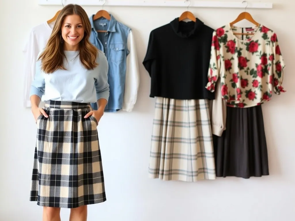 Jaka bluzka do spódniczki w kratkę? Stylizacje na każdą okazję