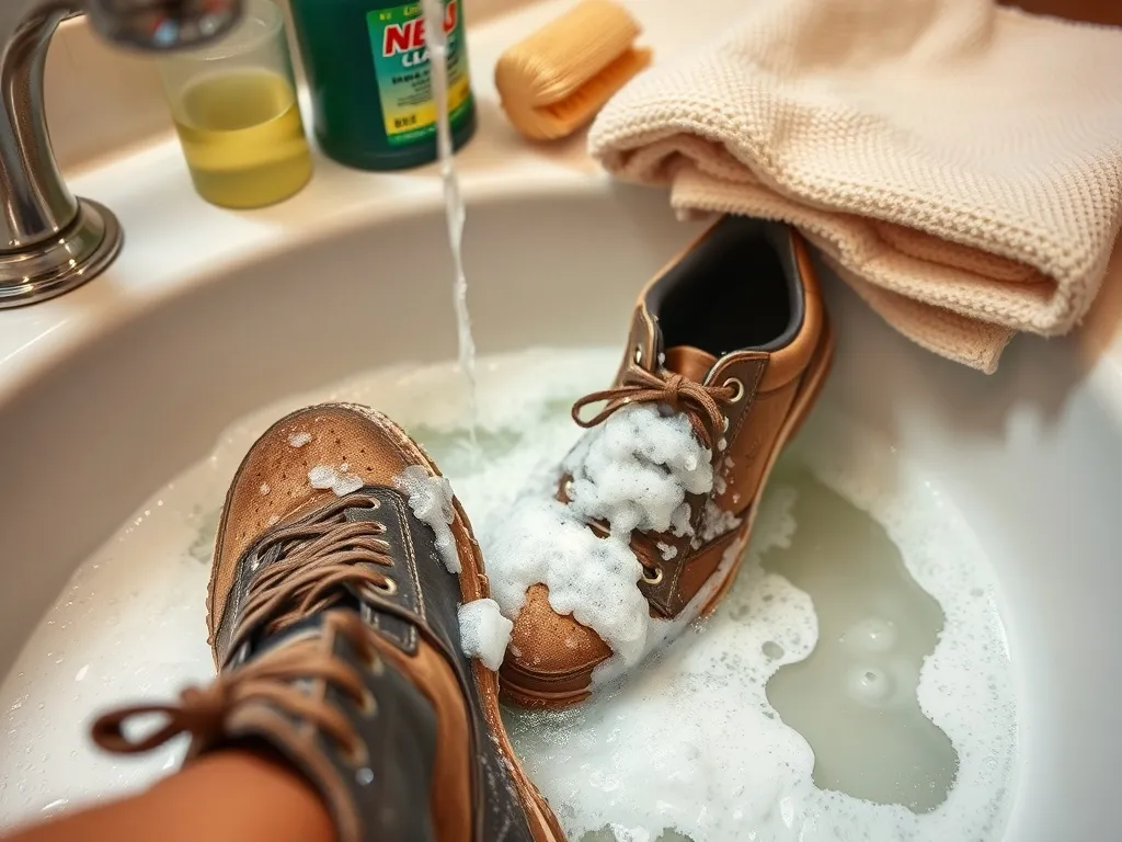 na jakim programie prać buty